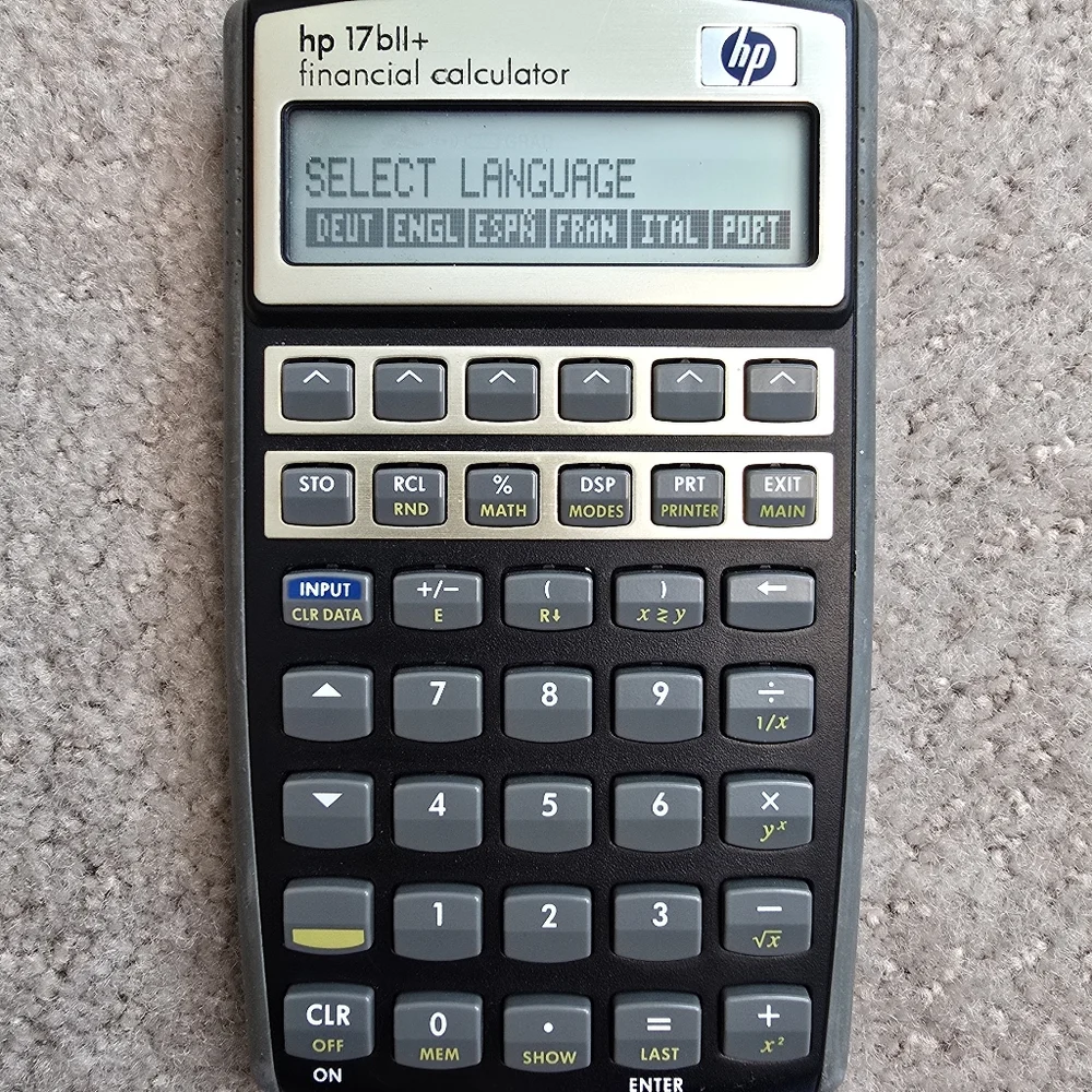 HP 17Bll+ Financial Calculator